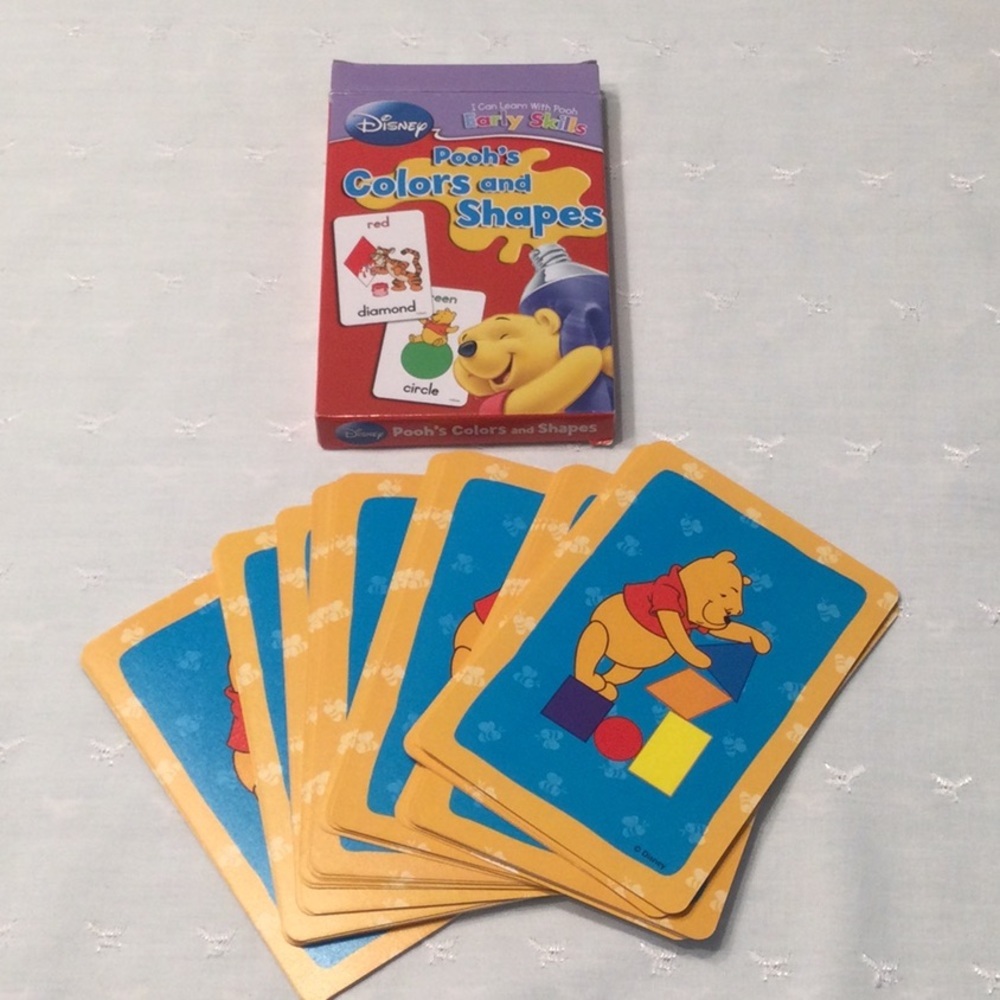 Disney Winnie the Pooh Colors & Shapes Card Game 36 Cards​